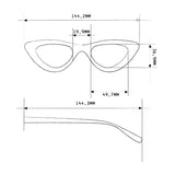 OKKIA Adriana Small Cat Eye Occhiali da Lettura Donna Rosa +1.50