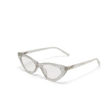 OKKIA Adriana Small Cat Eye Occhiali da Lettura Donna Glitter +2.00