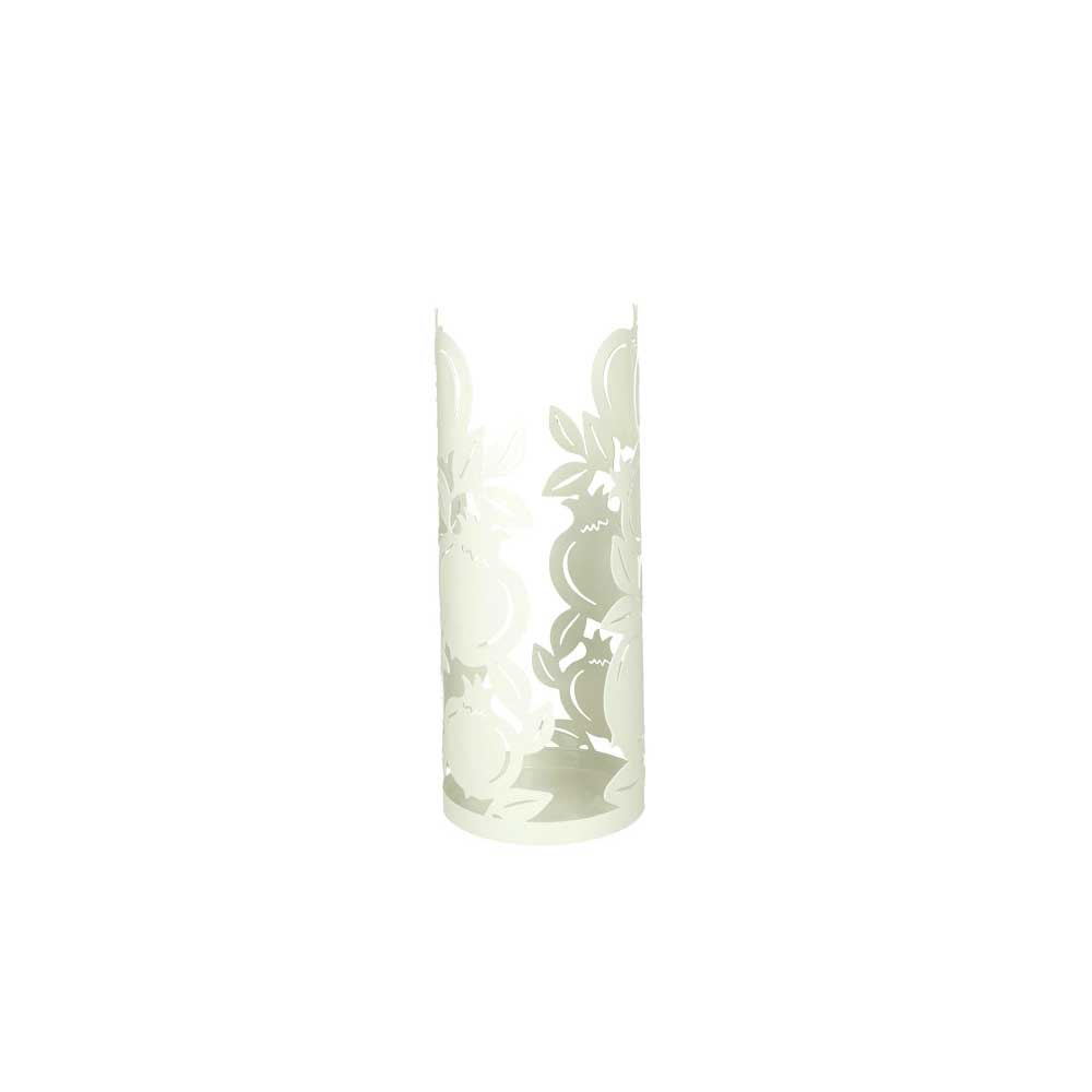 Portabicchieri Melograno Brandani in metallo bianco 22x9 cm
