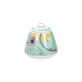Zuccheriera Bollicine Brandani in New Bone China bianca 9x10 cm