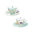 Set 2 tazzine caffè Bollicine Brandani in porcellana con decoro a bolle