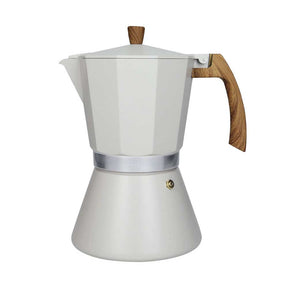 Caffettiera Tuttinsieme Brandani in alluminio color tortora 12 tazze