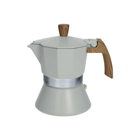 Caffettiera Tuttinsieme Brandani in alluminio color tortora 3 tazze