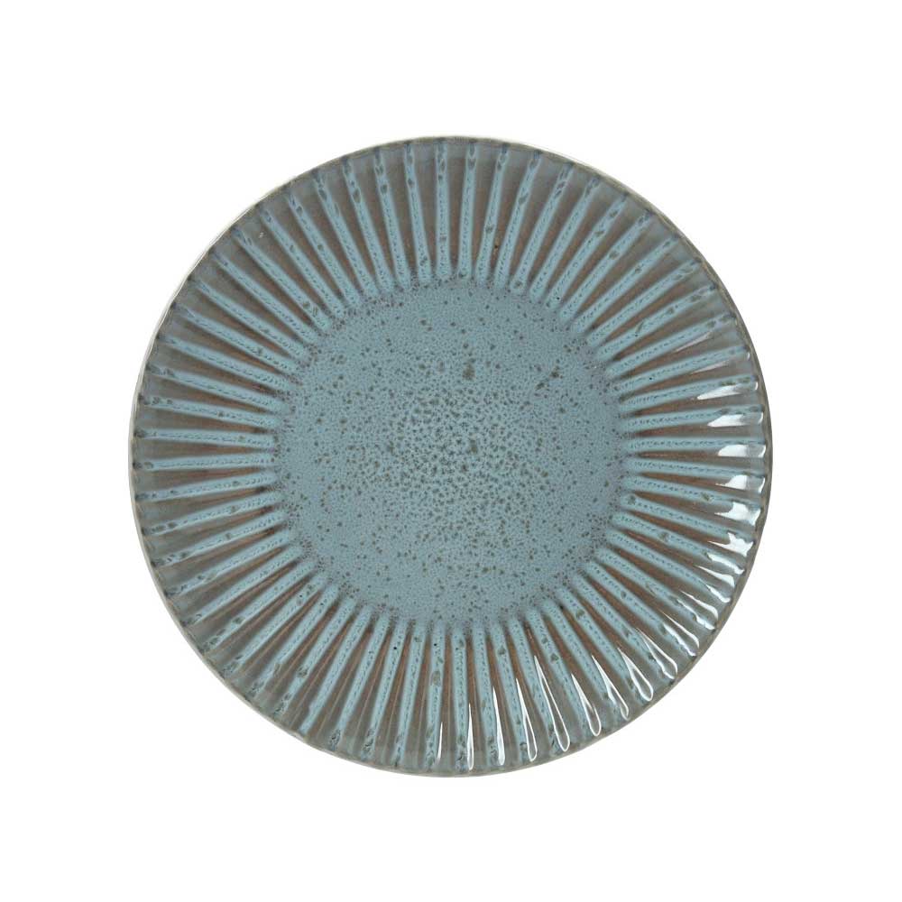 Piatto frutta Melange Brandani in stoneware color acquamarina 21 cm