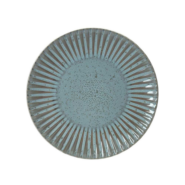 Piatto frutta Melange Brandani in stoneware color acquamarina 21 cm