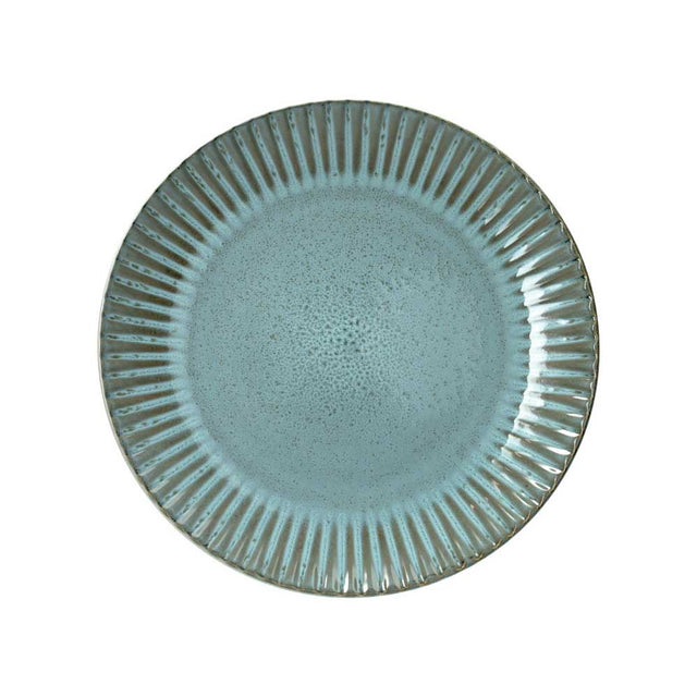 Piatto fondo Brandani in stoneware color acquamarina 20,5 cm