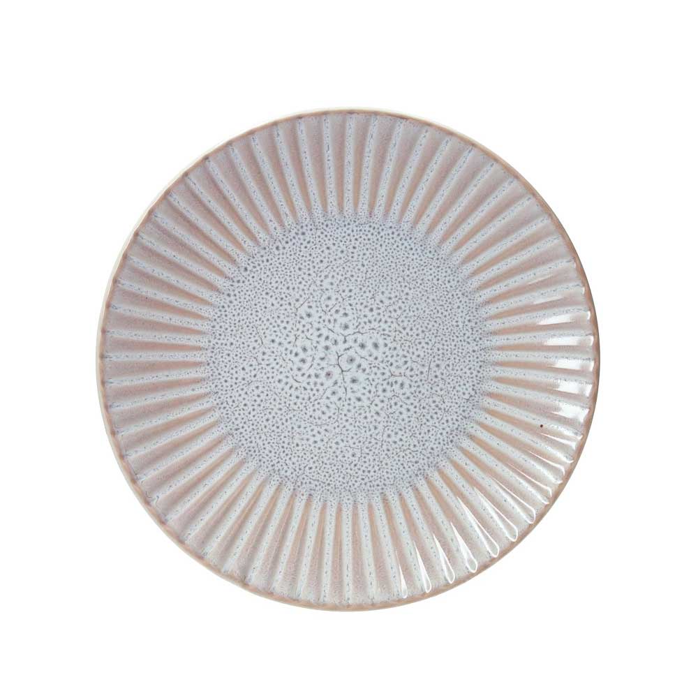 Piatto frutta Melange Brandani in stoneware color avorio 21 cm
