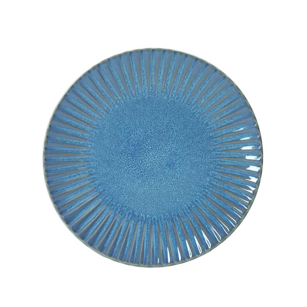 Piatto frutta Melange Bluette Brandani in stoneware diametro 21 cm