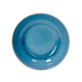 Piatto piano Brandani Melange Bluette in stoneware blu 28,5 cm