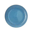 Piatto fondo Melange Bluette Brandani in stoneware blu 20,5 cm