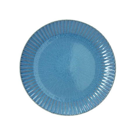 Piatto fondo Melange Bluette Brandani in stoneware blu 20,5 cm