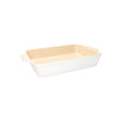 Pirofila rettangolare Brandani in ceramica bianca con manici 44x27 cm