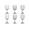 Set 6 bicchierini liquore Brandani in vetro trasparente 50 ml