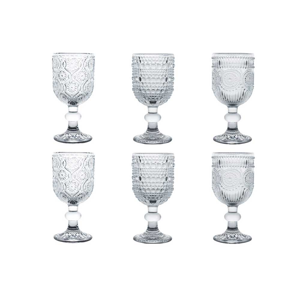 Set 6 bicchierini liquore Brandani in vetro trasparente 50 ml