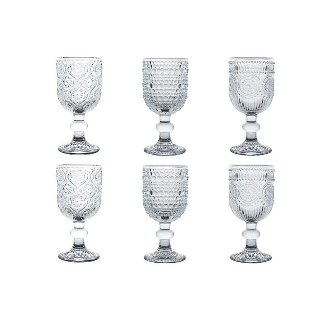 Set 6 bicchierini liquore Brandani in vetro trasparente 50 ml