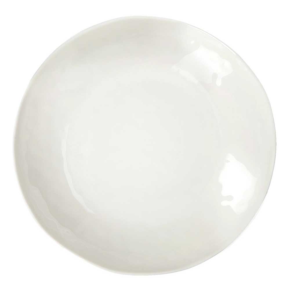 Piatto piano Evergreen Brandani in melamina bianca 26,5 cm