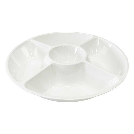 Antipastiera Evergreen Brandani in melamina bianca 40 cm