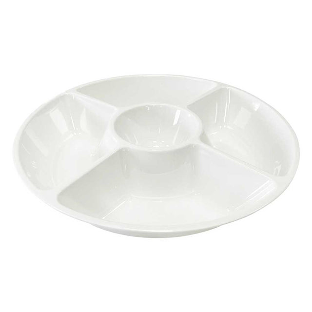 Antipastiera Evergreen Brandani in melamina bianca 40 cm