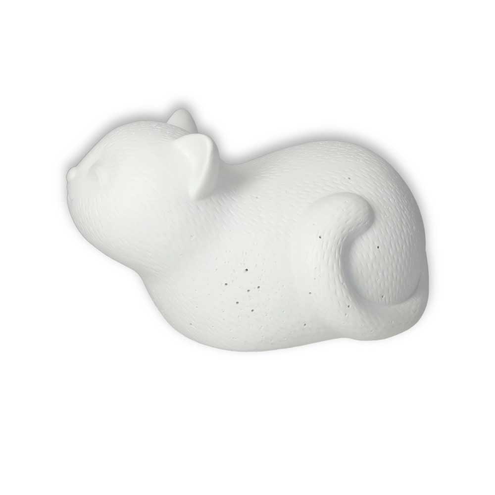 Lampada Gatto Brandani in porcellana decorativa 23x13,5 cm