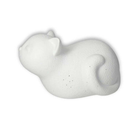 Lampada Gatto Brandani in porcellana decorativa 23x13,5 cm