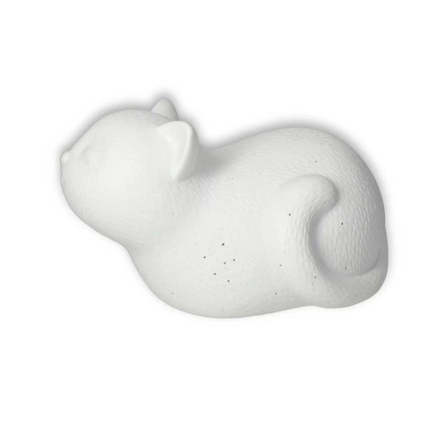 Lampada Gatto Brandani in porcellana decorativa 23x13,5 cm