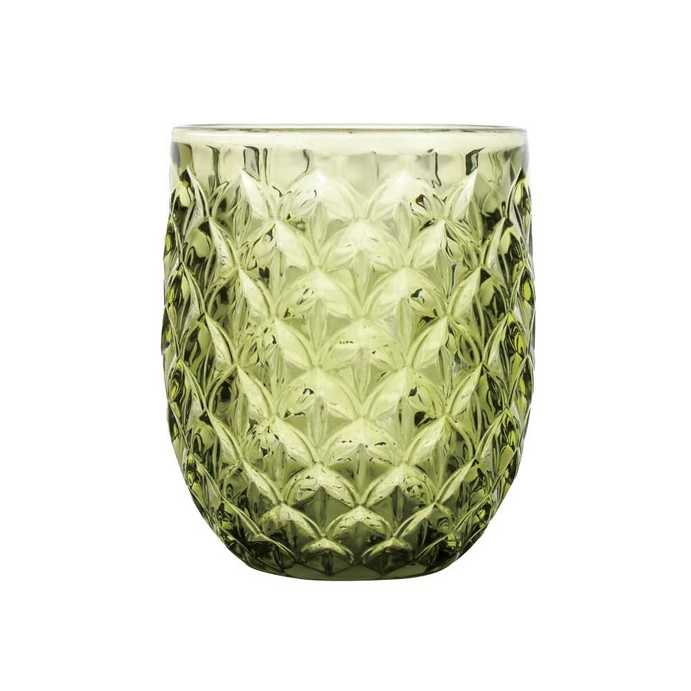 BRANDANI Bicchiere Scudo Set 6 Pezzi Verde Vetro 300ml