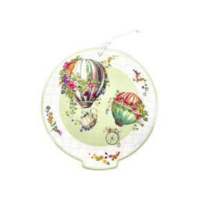 Sottopentola Wonderland Brandani in ceramica verde e sughero 20x21 cm