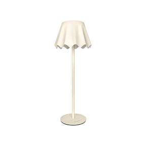 Lampada da tavolo Ondina Brandani in metallo avorio 36 cm