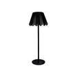 Lampada da tavolo Ondina Brandani in metallo nero a LED 36 cm