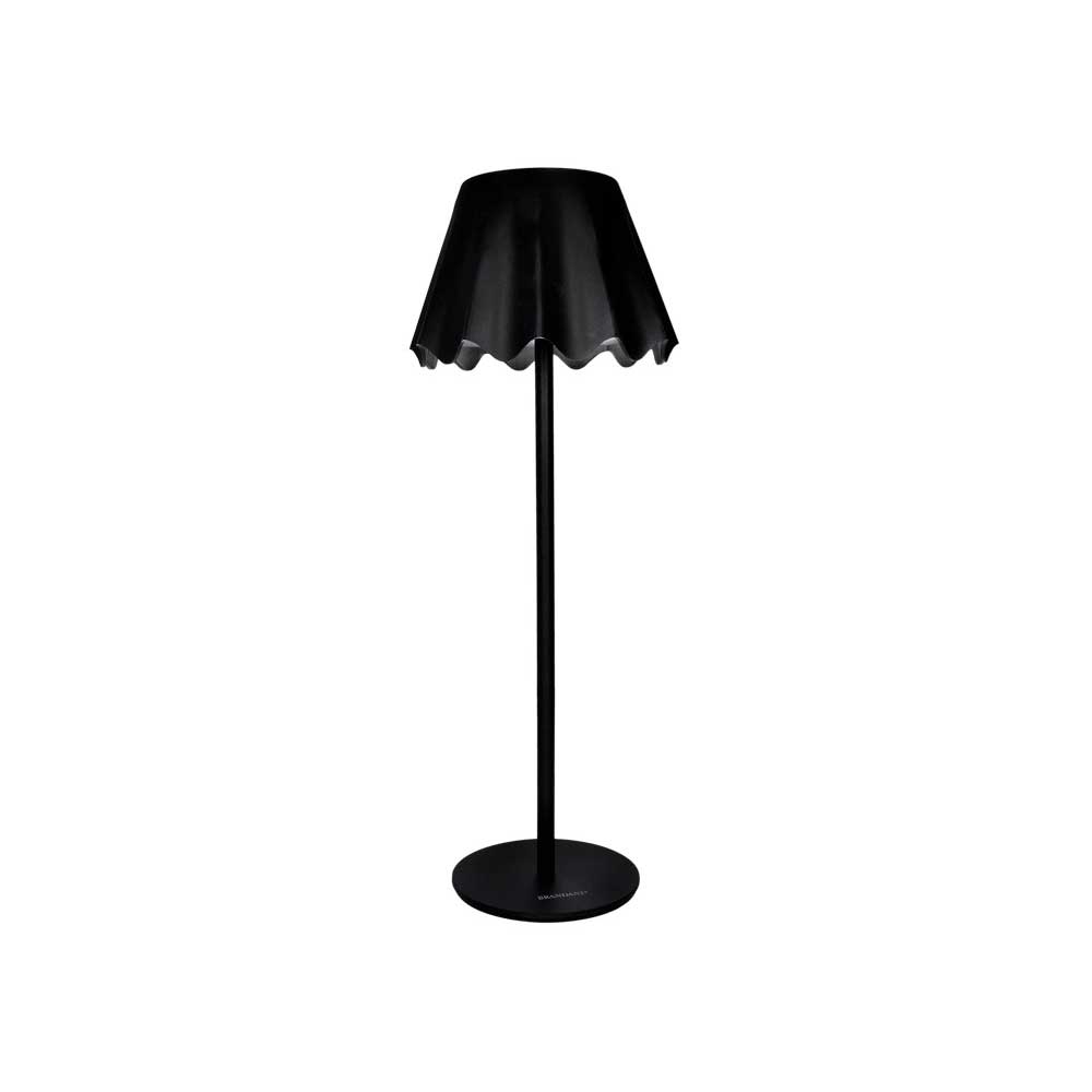 Lampada da tavolo Ondina Brandani in metallo nero a LED 36 cm