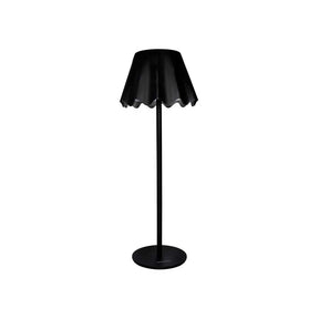 Lampada da tavolo Ondina Brandani in metallo nero a LED 36 cm