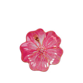 Piatto frutta Primula Rosa Brandani in melamina decorata 20 cm