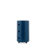 KARTELL Componibili New Big Contenitore 3 Cassetti 42x69,5cm Blu Lucido
