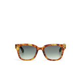 OKKIA Giovanni Occhiali da Sole Unisex Soft Touch Sahara Havana Lenti Verdi