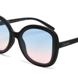 OKKIA Anna Occhiali da Sole Donna Nero Gradiente Blu Rosa