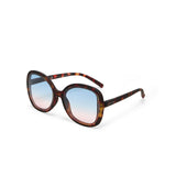 OKKIA Anna Occhiali da Sole Donna Avana Gradiente Blu Rosa