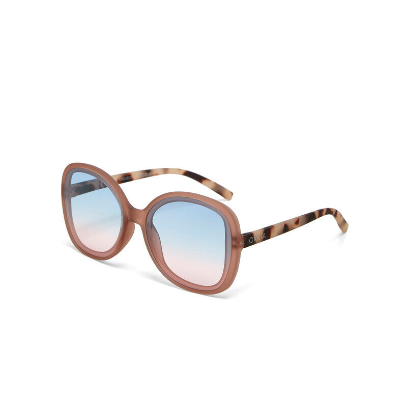 OKKIA Anna Occhiali da Sole Donna Pink Avana Gradiente Blu Rosa