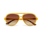 OKKIA Alessio Occhiali da Sole Unisex Goccia Giallo Gradiente Marrone