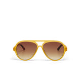 OKKIA Alessio Occhiali da Sole Unisex Goccia Giallo Gradiente Marrone