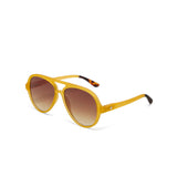 OKKIA Alessio Occhiali da Sole Unisex Goccia Giallo Gradiente Marrone