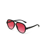 OKKIA Alessio Occhiali da Sole Unisex Goccia Nero Rosso