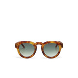 OKKIA Zeno Occhiali da Sole Unisex Tondo Sahara Avana Gradiente Verde