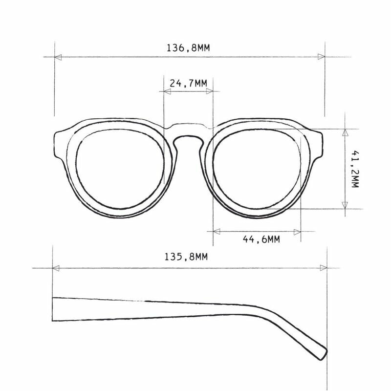 OKKIA Zeno Occhiali da Sole Unisex Tondo Sahara Avana Gradiente Verde