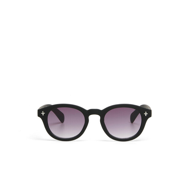 OKKIA Milano Occhiali da Sole Unisex Rotondo Nero