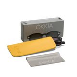 OKKIA Milano Occhiali da Sole Unisex Rotondo Nero