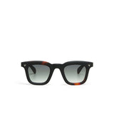 OKKIA Firenze Occhiali da Sole Unisex Rotondo Avana Nero Lenti Verdi