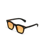 OKKIA Firenze Occhiali da Sole Unisex Rotondo Avana Nero Lenti Gialle
