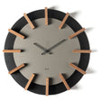 Orologio da parete Timon Arti e Mestieri in metallo nero e fango 70 cm