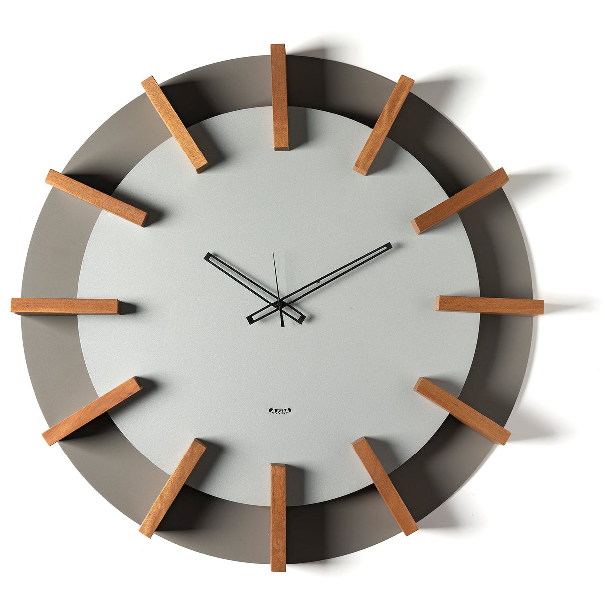 Orologio da parete Timon Arti e Mestieri in alluminio color fango 70 cm