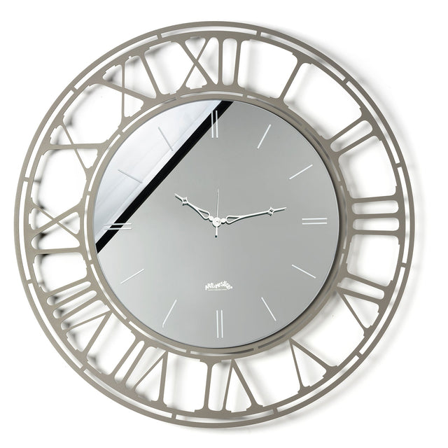 Orologio da parete Axis Arti e Mestieri in metallo color fango 90 cm